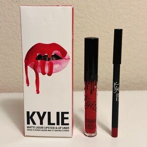 Kylie Cosmetics Lip Kit Mary Jo K Matte Liquid Lipstick & Lip Liner Set